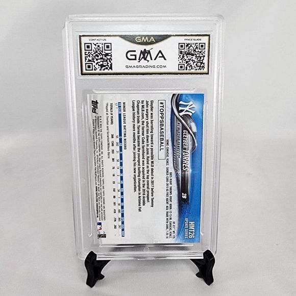 2018 Topps Chrome Update Gleyber Torres Rookie Card #HMT26 GMA 10 Mint Rare RC - Picture 3 of 4